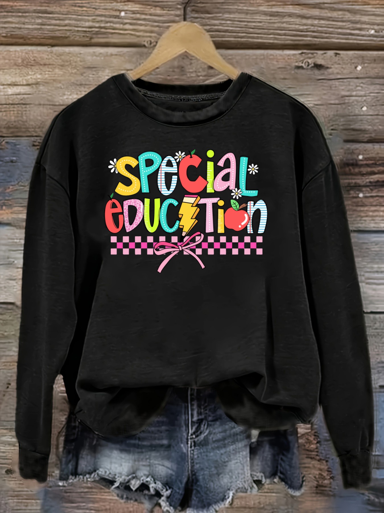 Winter Clothing Usa - Women's Casual Long Sleeve Crew Neck