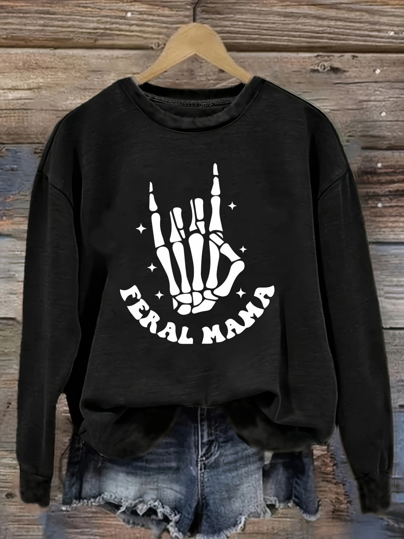 Winter Clothing Usa - Women's Casual Long Sleeve Crew Neck