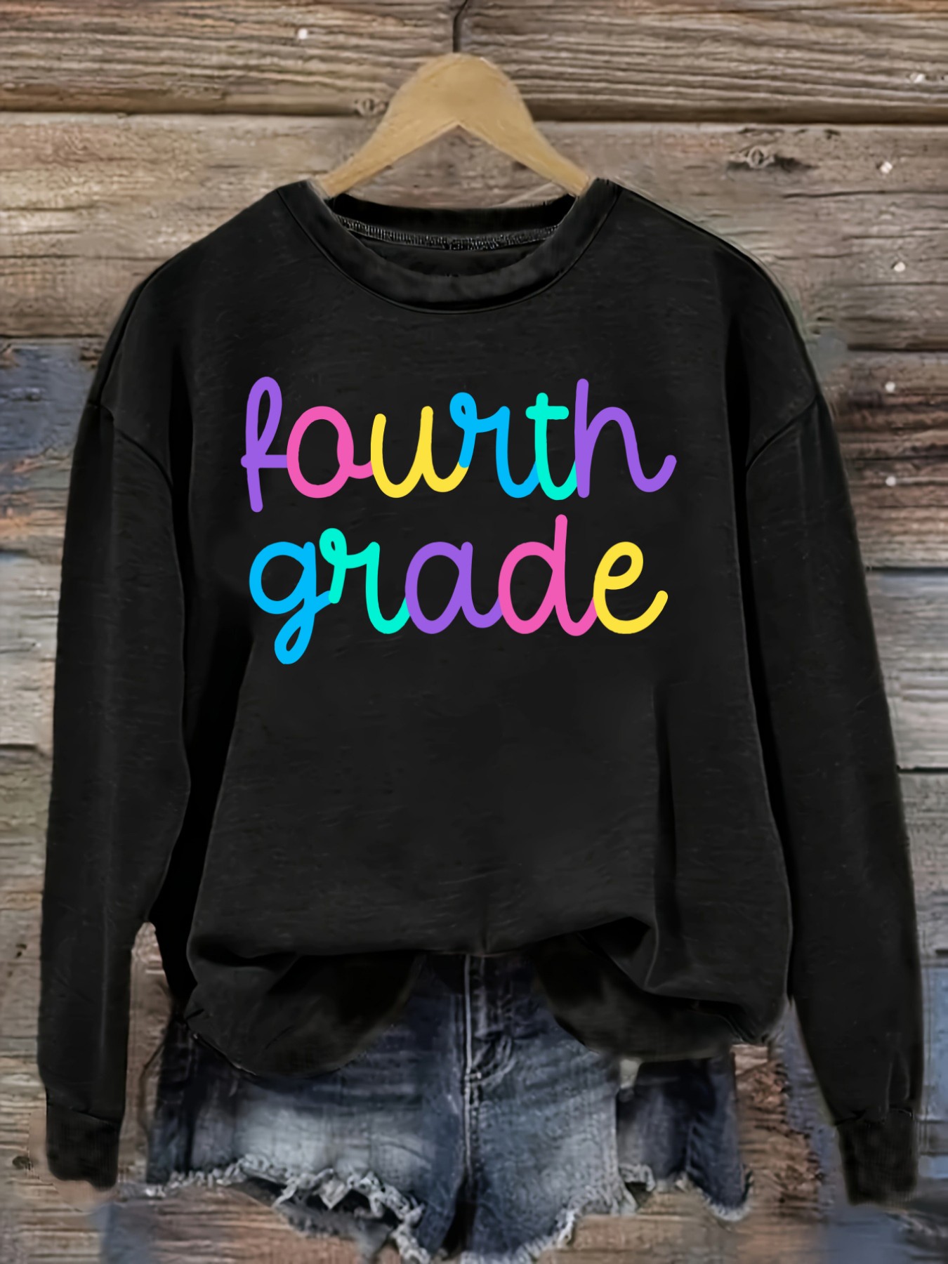 Winter Clothing Usa - Women's Casual Long Sleeve Crew Neck