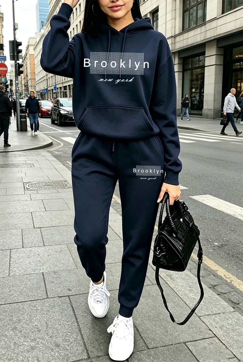 Winter Clothing Usa - Womens Tracksuit Printing Casual Hoodie Sweatshirts