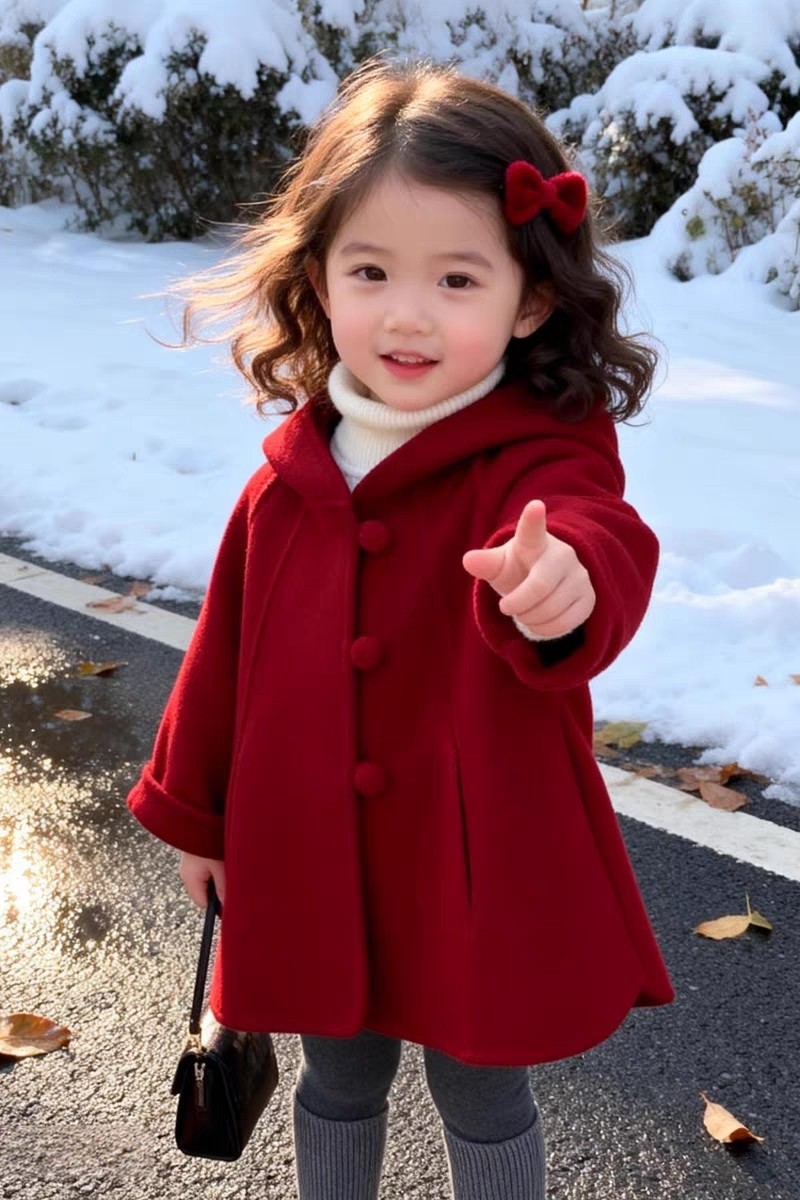 Girls Wool Coat Autumn Winter  - Winter Clothing For Babies ulasan dan harga
