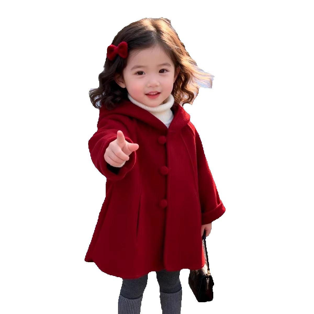 Girls Wool Coat Autumn Winter  - Winter Clothing For Babies ulasan dan harga