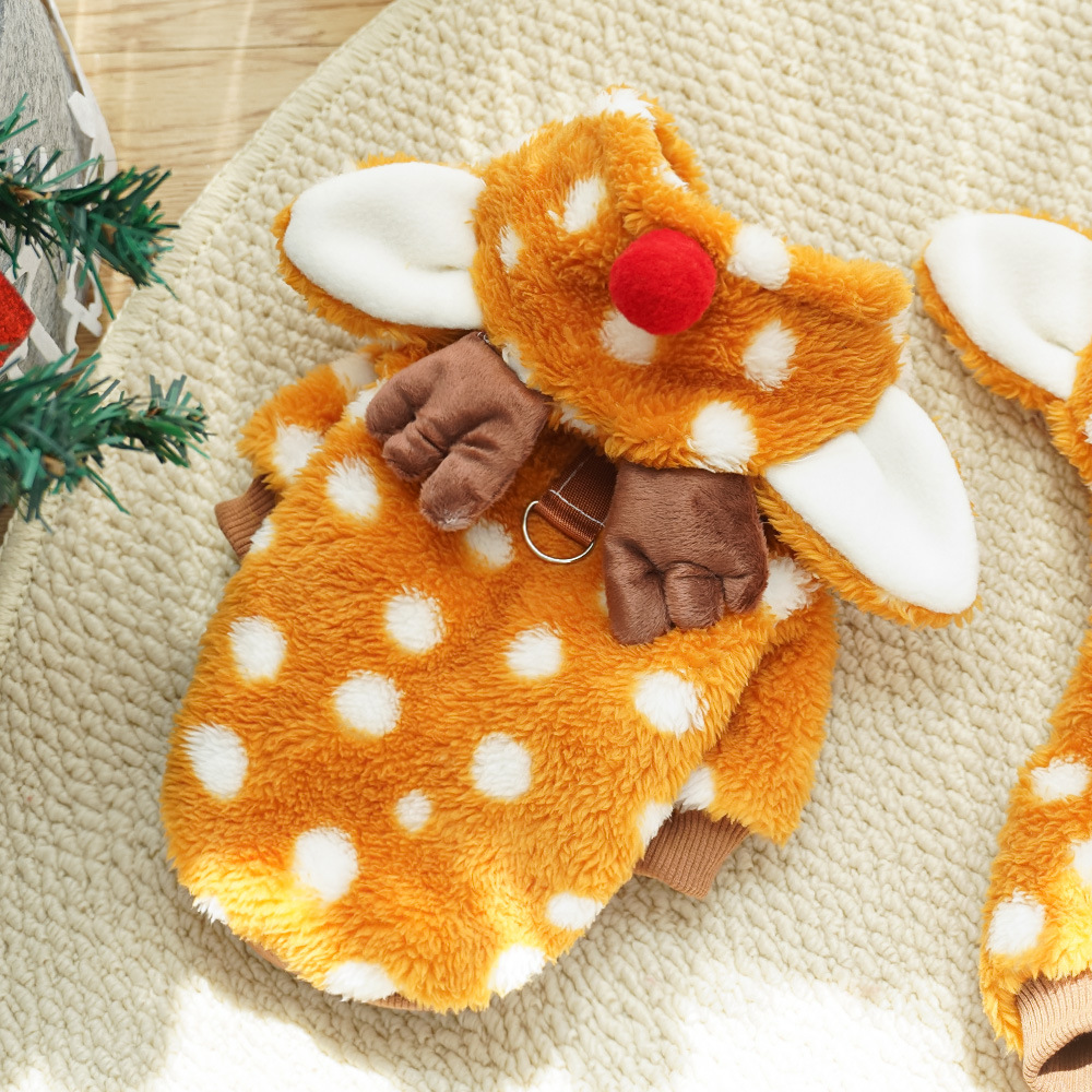 Cute Christmas Reindeer Pet Cl - Winter Clothing Must Haves ulasan dan harga