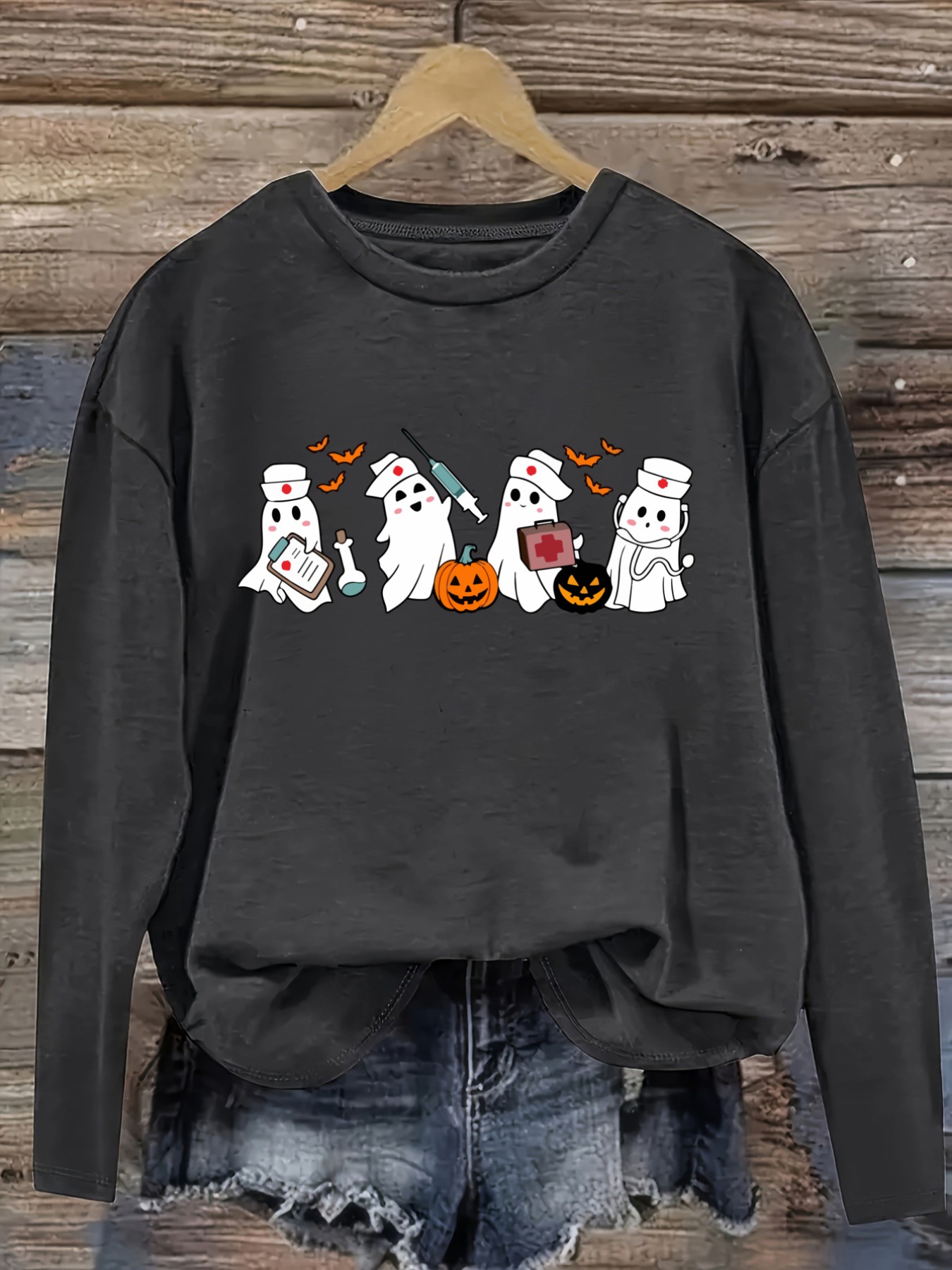 Women's Casual Long Sleeve Cre - Winter Clothing Usa ulasan dan harga