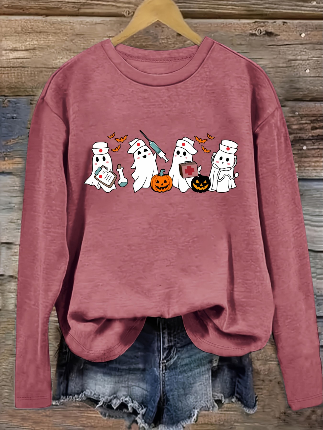 Women's Casual Long Sleeve Cre - Winter Clothing Usa ulasan dan harga
