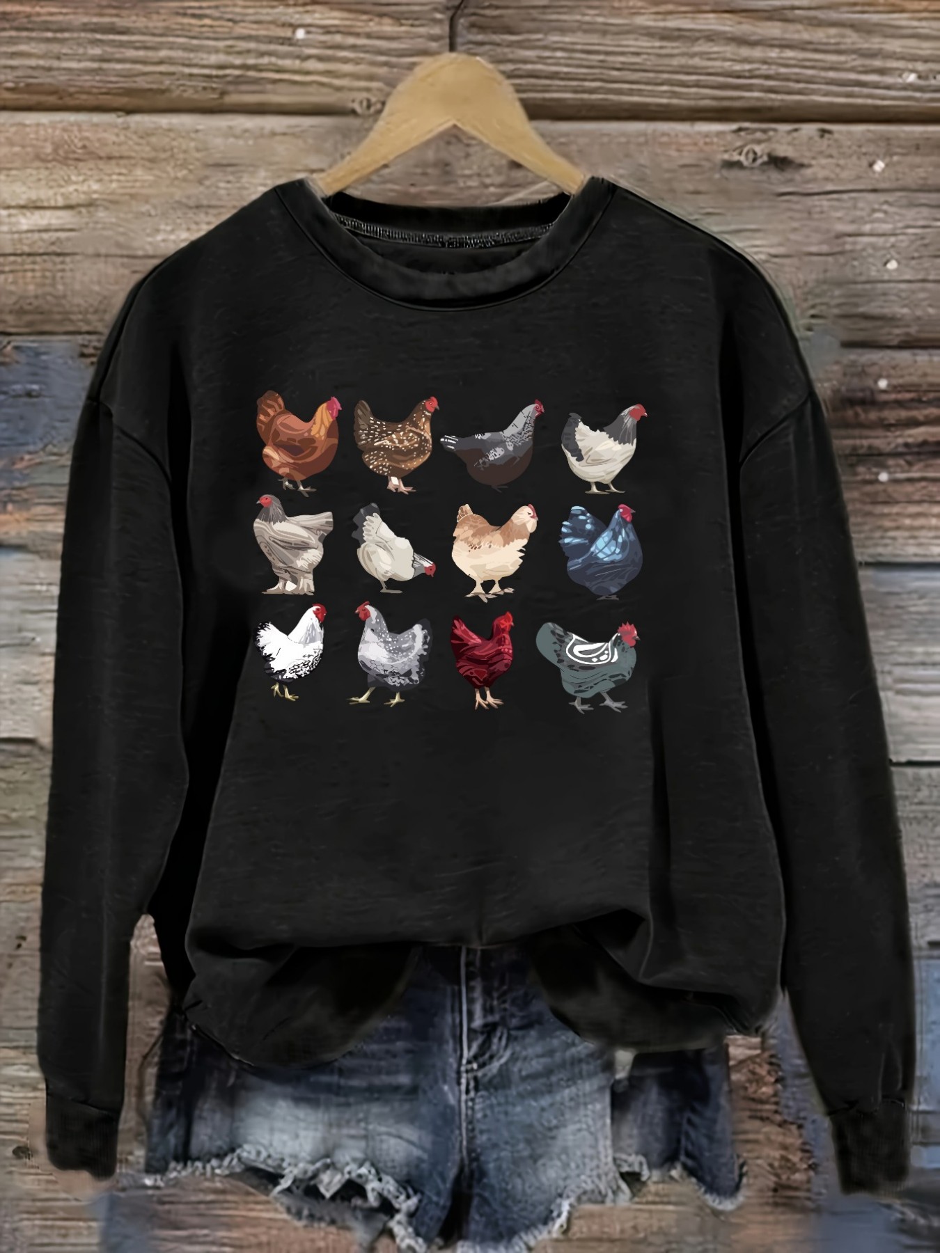 Women's Casual Long Sleeve Cre - Winter Clothing Usa ulasan dan harga