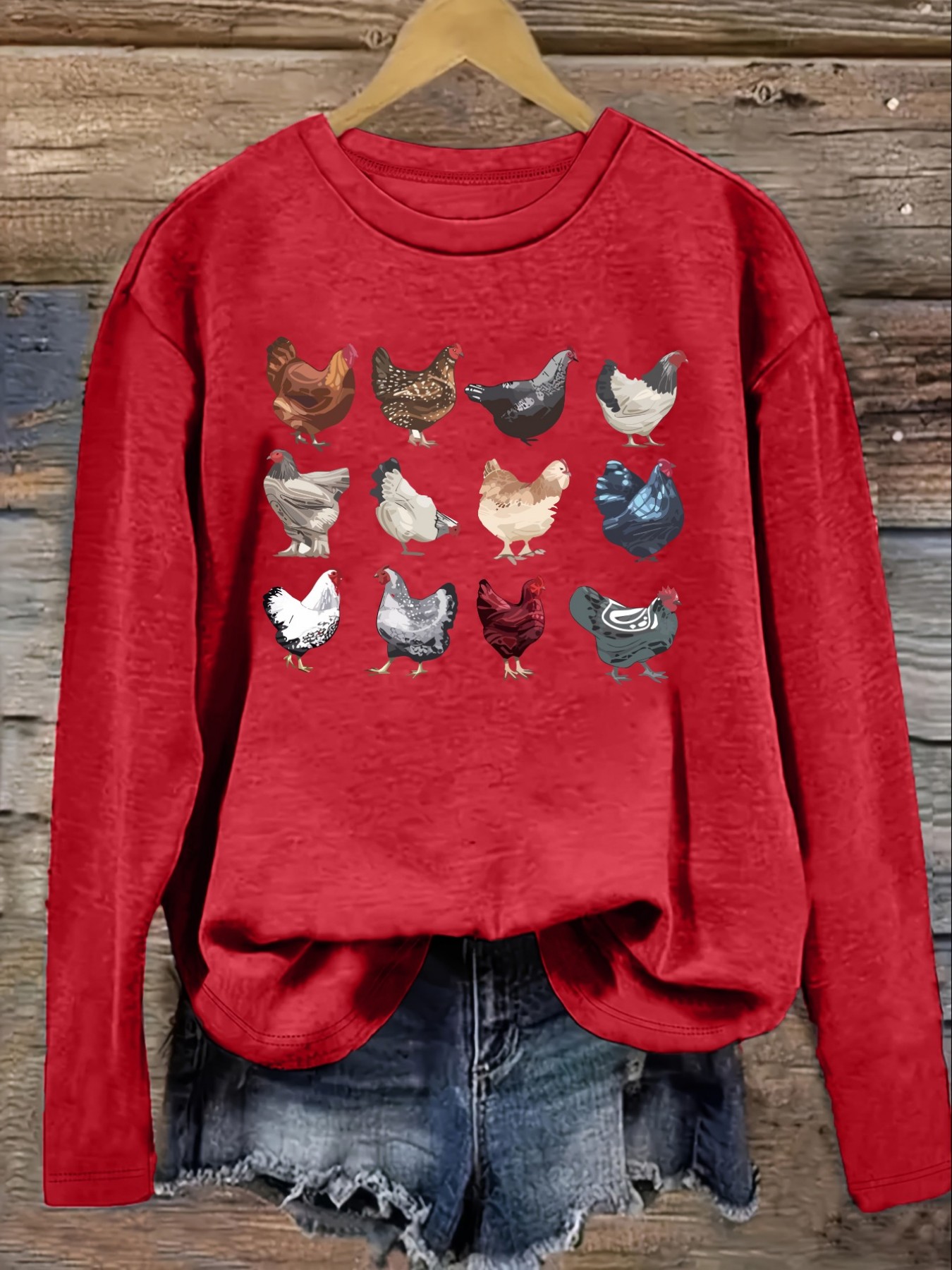 Women's Casual Long Sleeve Cre - Winter Clothing Usa ulasan dan harga