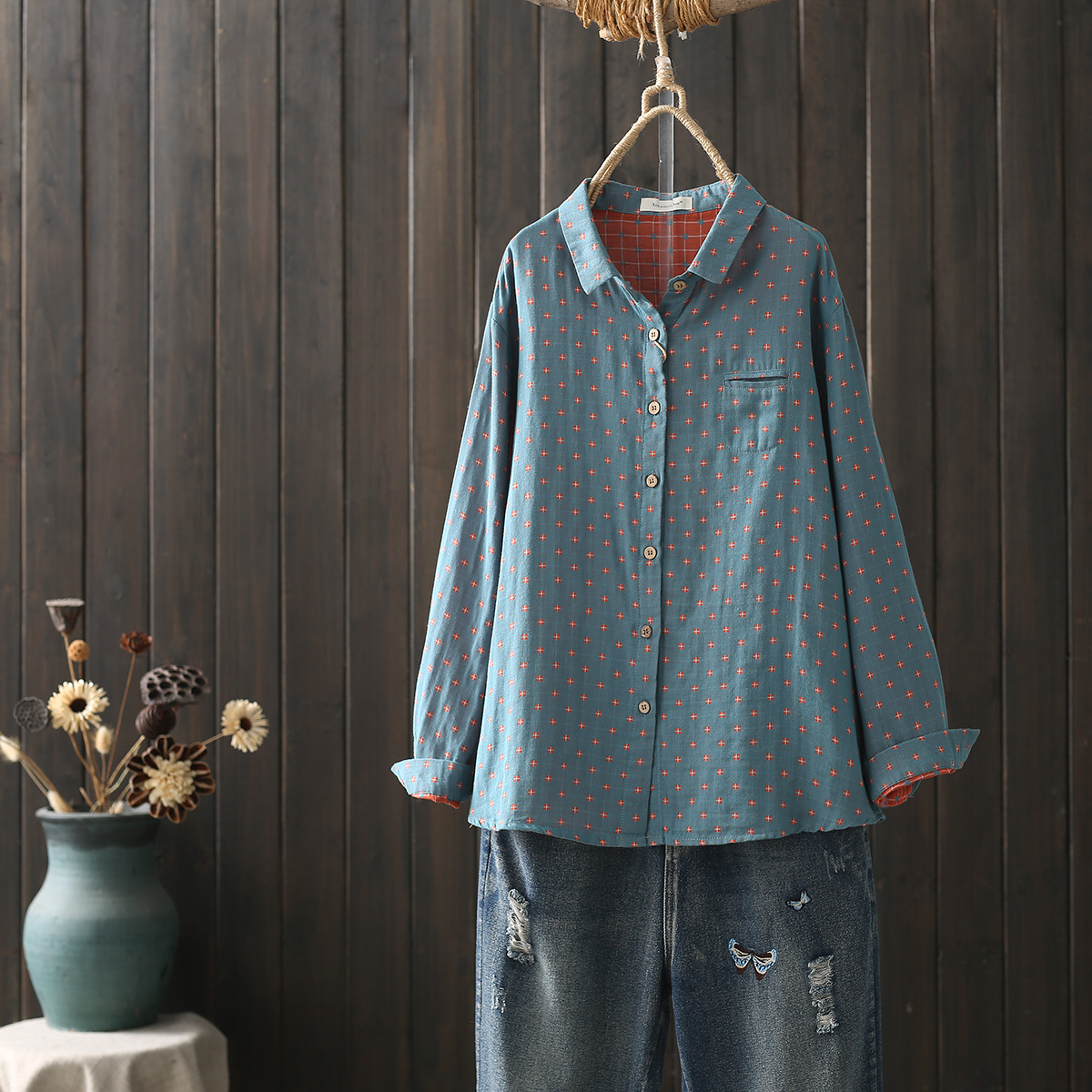 New Autumn Two Layer Cotton Ya - Winter Clothing Layers ulasan dan harga