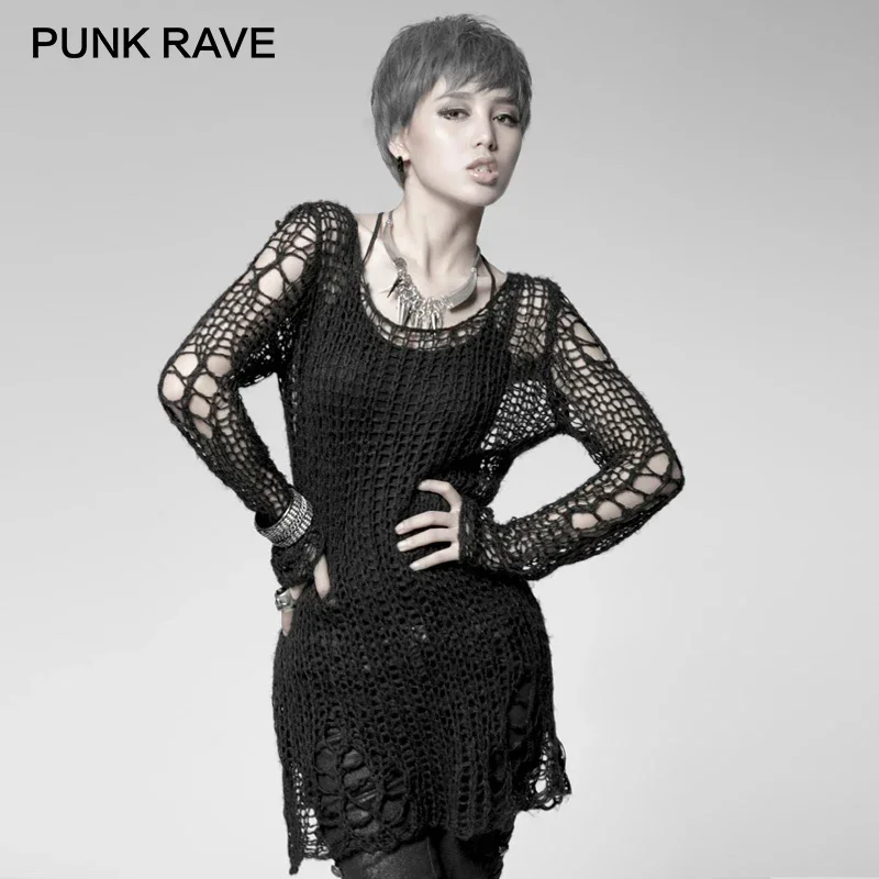 PUNK RAVE Women's Punk Broken  - Winter Clothing Visuals ulasan dan harga