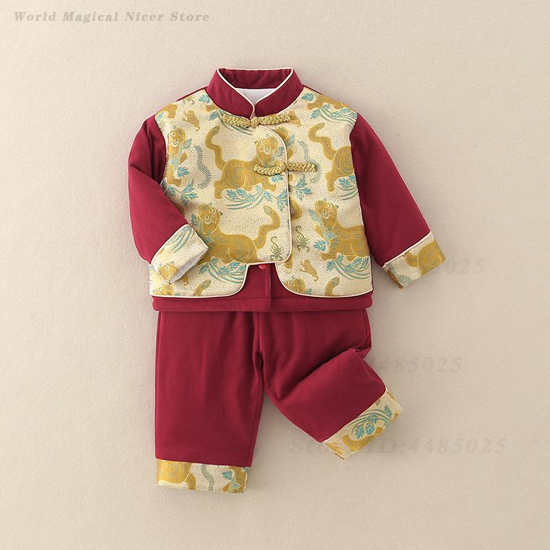 Autumn Winter Thick Tang Suit  - Winter Clothing For Babies ulasan dan harga
