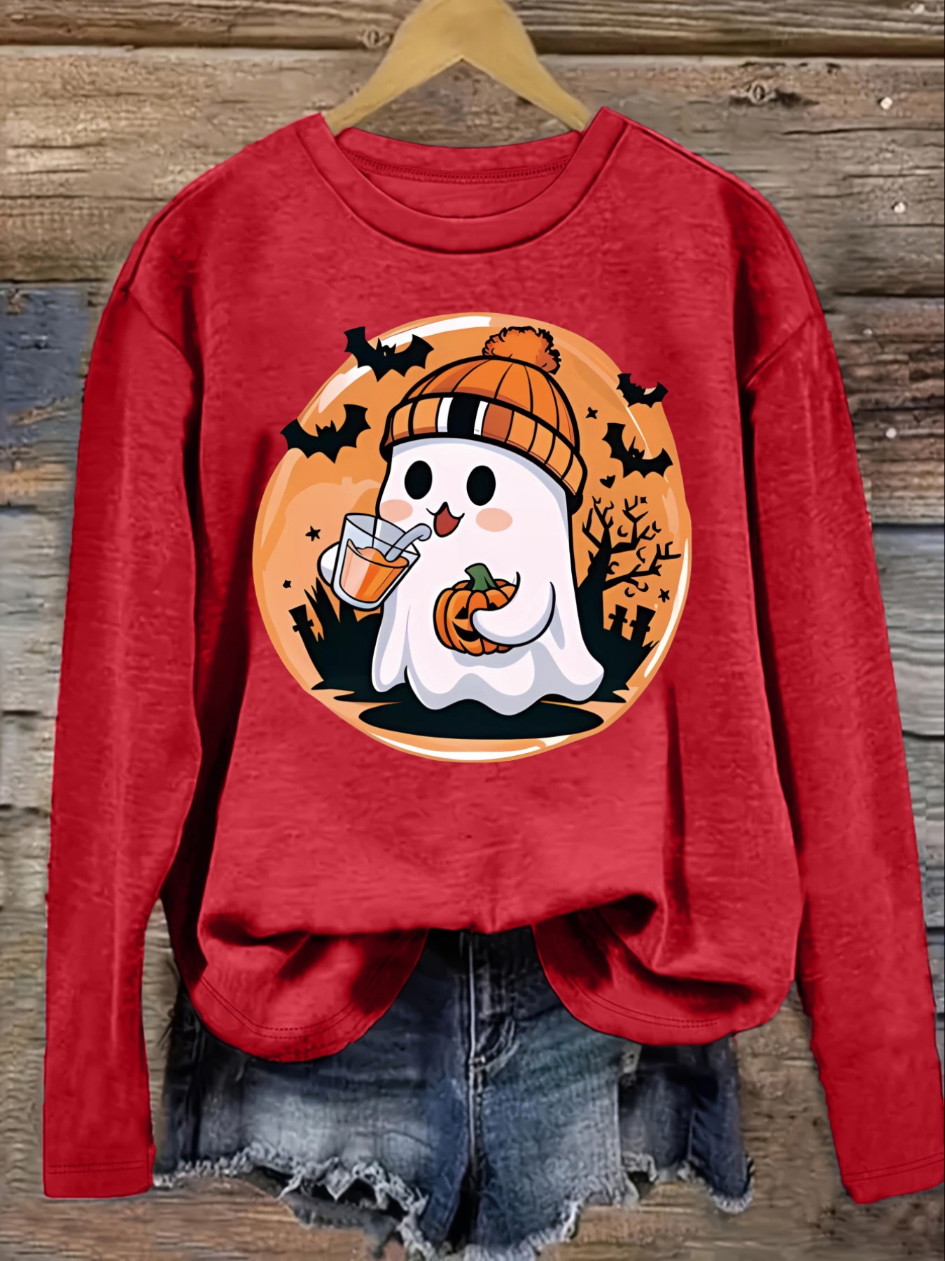 Women's Casual Long Sleeve Cre - Winter Clothing Usa ulasan dan harga
