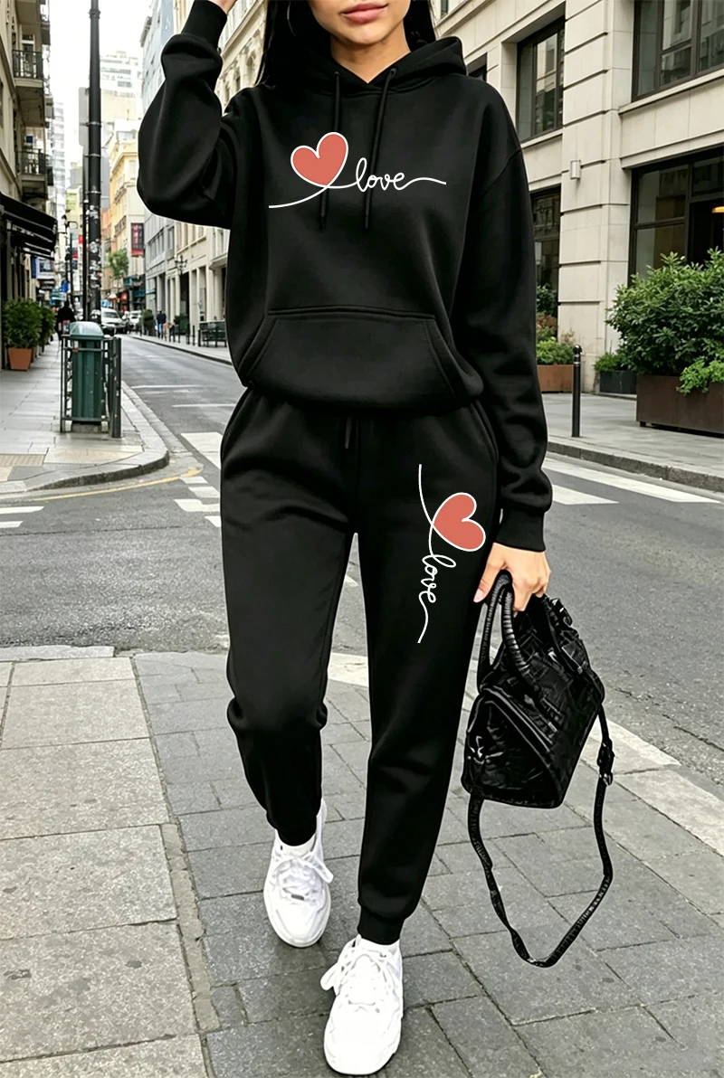 Womens Tracksuit Print Casual  - Winter Clothing Usa ulasan dan harga