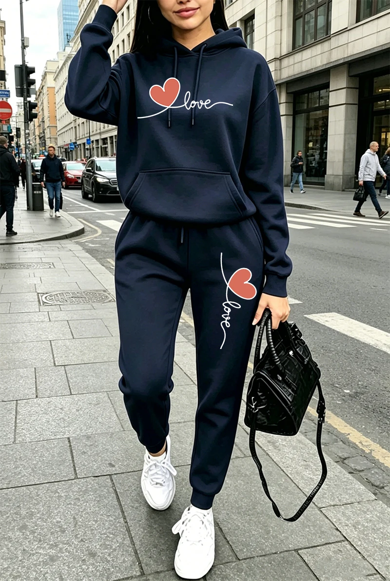 Womens Tracksuit Print Casual  - Winter Clothing Usa ulasan dan harga