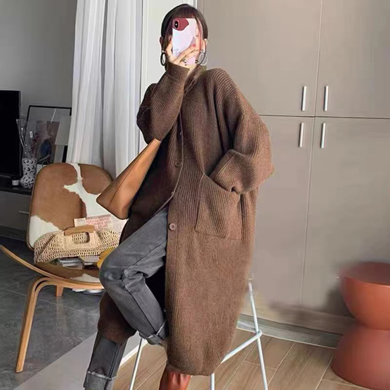 Solid color loose high neck wo - Winter Clothing Factory Outlet ulasan dan harga