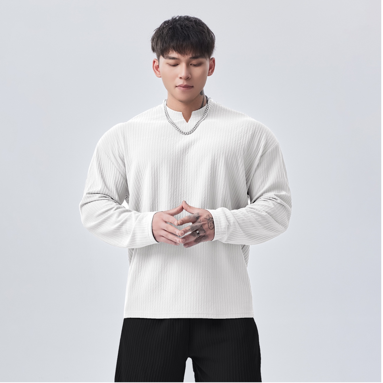 Gymdog Men's Long Sleeve Loose - Winter Clothing Layers ulasan dan harga