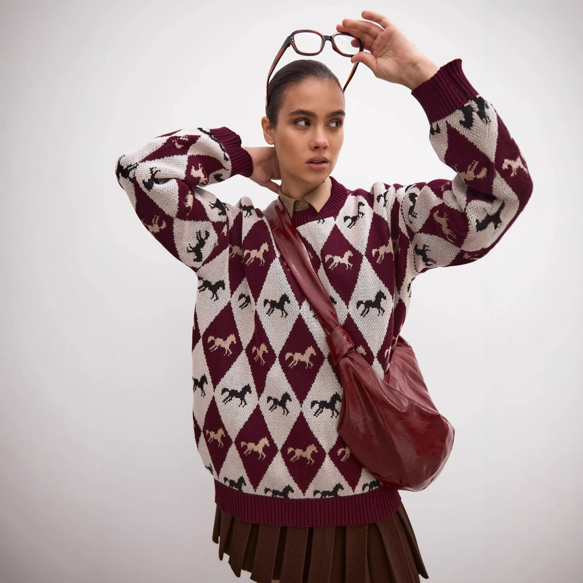 Zekye Knitwear Crew Neck Sweat - Winter Clothing Factory Outlet ulasan dan harga