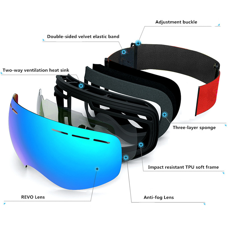 New Ski Goggles Men Women Doub - Winter Clothing Layers ulasan dan harga