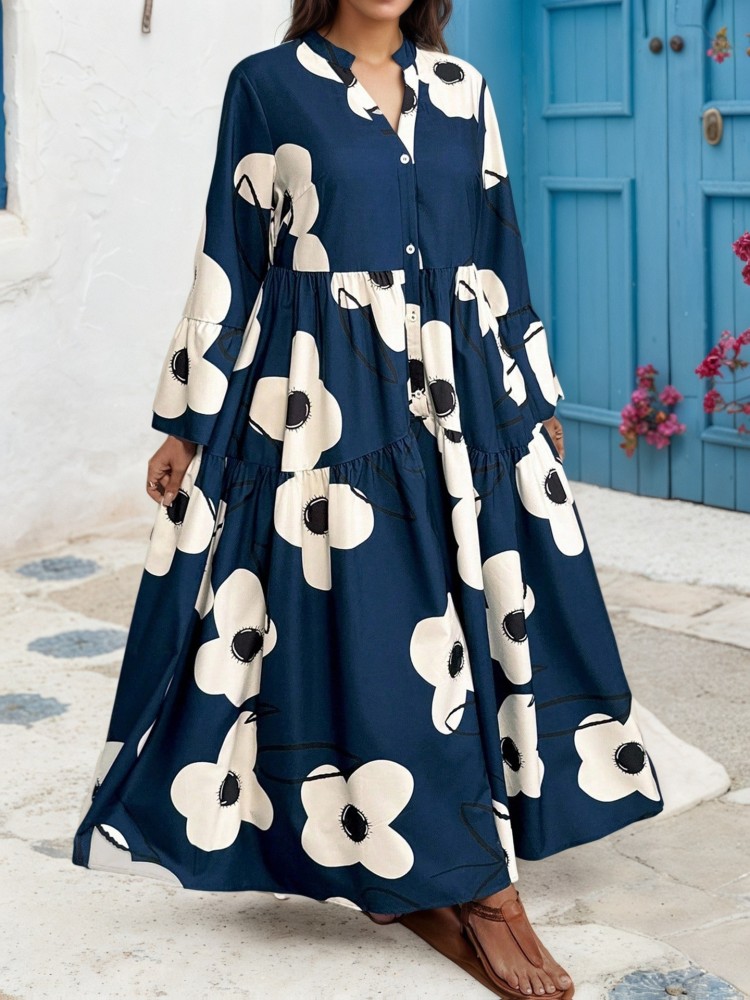 XL-4XL Plus Size Clothes Dress - Winter Clothing Factory Outlet ulasan dan harga