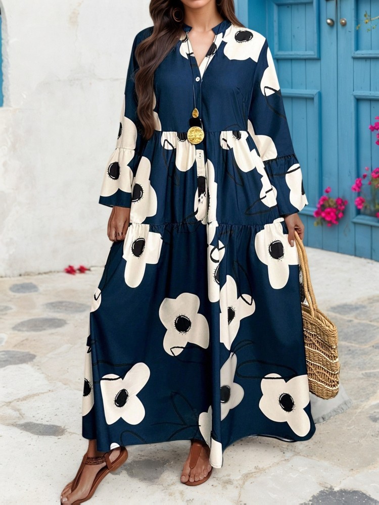 XL-4XL Plus Size Clothes Dress - Winter Clothing Factory Outlet ulasan dan harga